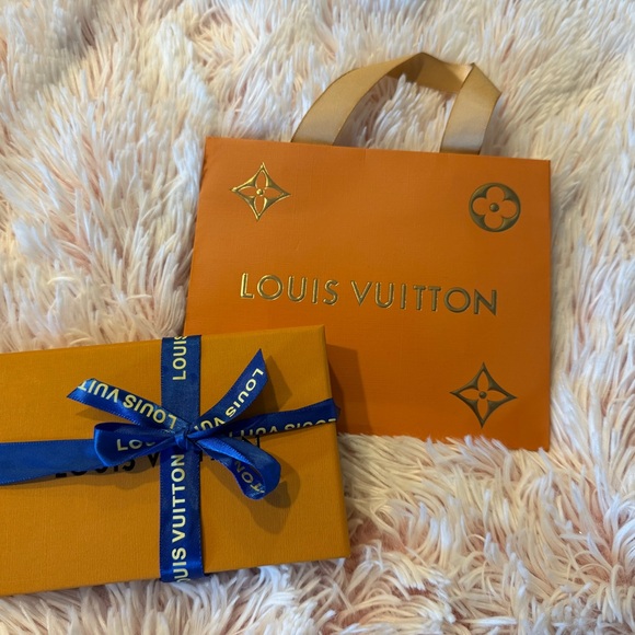 Louis Vuitton Gold-Tone Logo Earrings - Picture 2 of 4